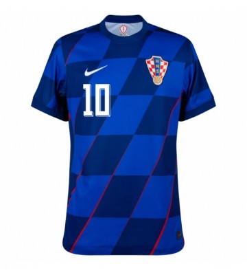 Kroatien Luka Modric #10 Udebanetrøje EM 2024 Kortærmet